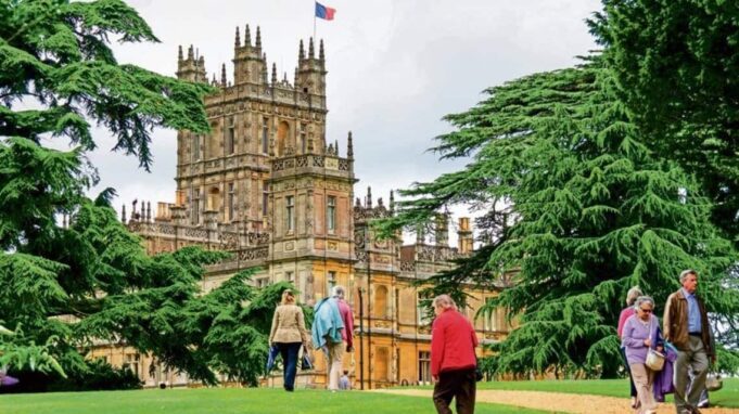 Highclere Castle in Hampshire, the iconic location from ‘Downtown Abbey’. 