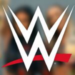 WWE logo over blurred Chelsea Green Sonya Deville