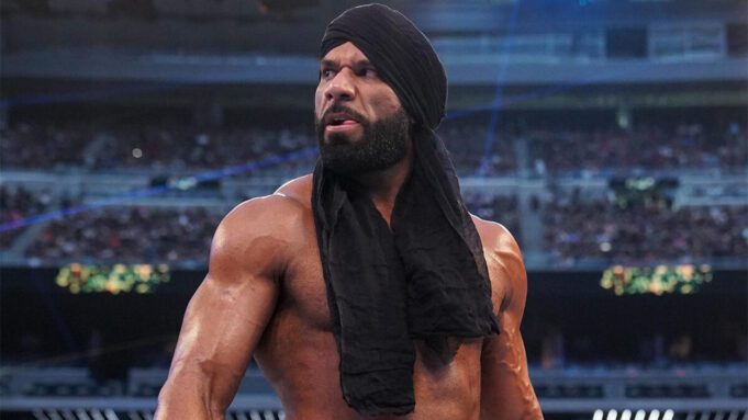 Jinder Mahal in the ring at WWE SummerSlam 2021