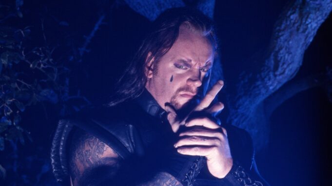 The Undertaker with tear on his cheek