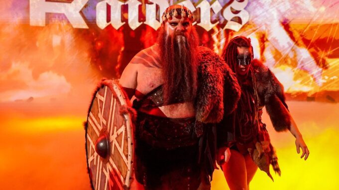 Ivar and Valhalla making their entrance in WWE