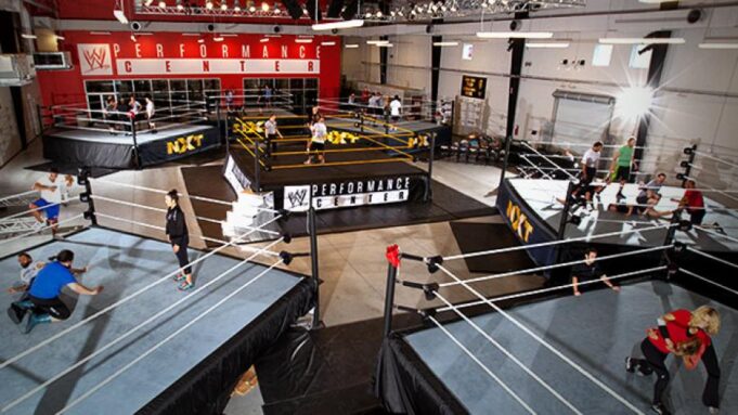 WWE Recruits training in the Performance Center in Orlando