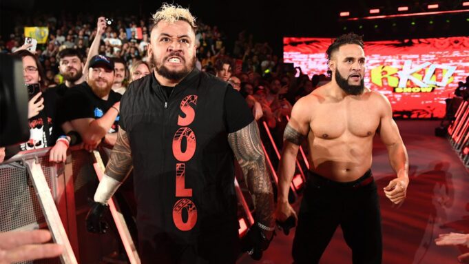 Solo Sikoa and Tama Tonga on a May 2024 edition of SmackDown