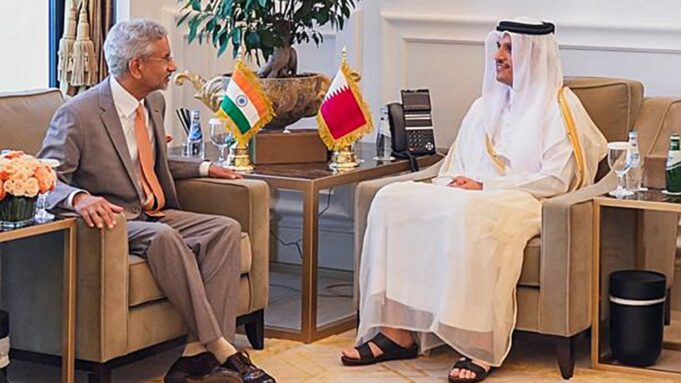 India Qatar relations, Jaishankar meets Qatar pm