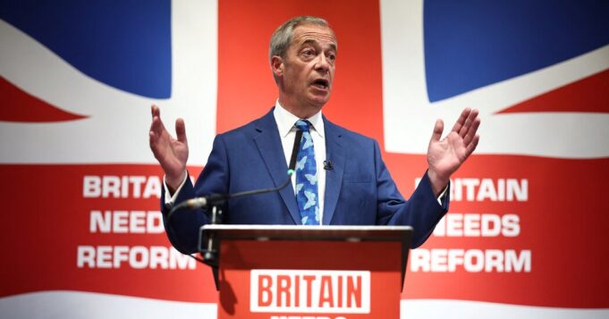 Nigel Farage says he will run in UK election, a blow to Conservative Party

