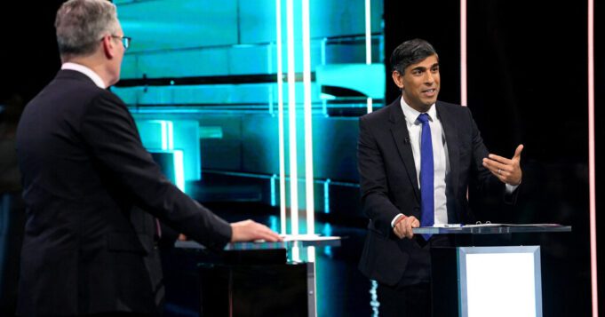 Rival leaders of UK politics clash in election debate

