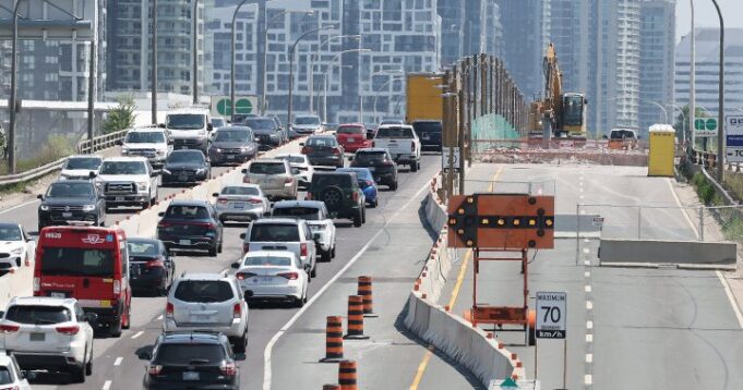 Study: Gardiner construction causes peak traffic delays to increase by at least 230% | Globalnews.ca

