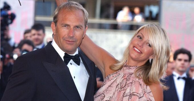 Kevin Costner and Christine Baumgartner pose together ahead of divorce