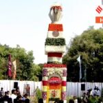 Telangana CM Revanth Reddy paid his tributes at the Telangana Martyrs Memorial at Gun Park in Hyderabad on Sunday (June 2).