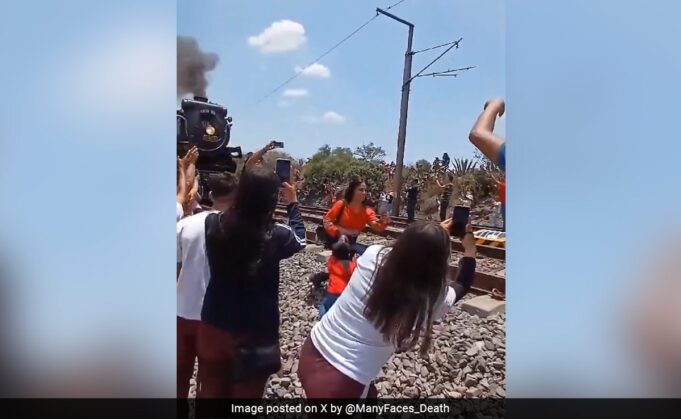 On Camera, Woman Struck Dead By Train In Mexico While Taking Selfie