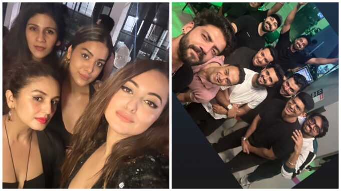 Sonakshi Sinha and Zaheer Iqbal partied with friends ahead of their wedding
