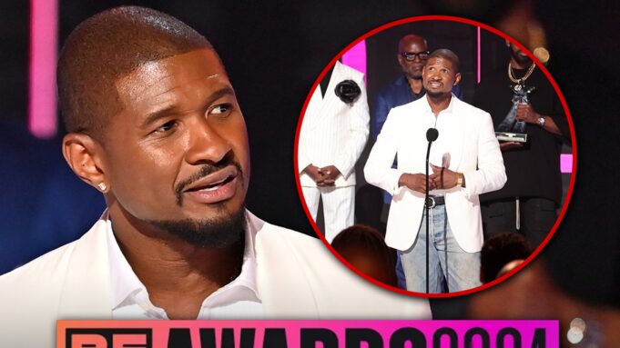 Usher এর BET পুরস্কার গ্রহণ বক্তৃতা নিঃশব্দ করা হয়েছিল কারণ তিনি অভিশাপ দিতে শুরু করেছিলেন

