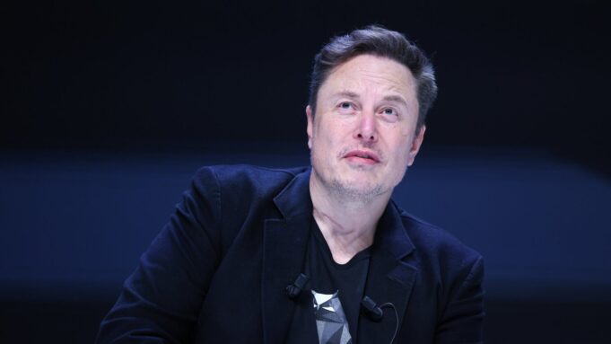 Elon Musk on June 19, 2024 in Cannes, France. 